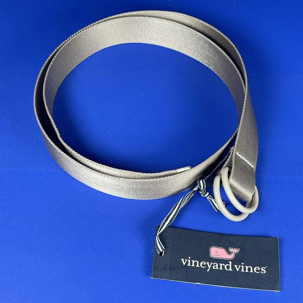 Vineyard Vines Men's Large Neon Pop On The Go Belt Stone MSRP‎ $78 NWT